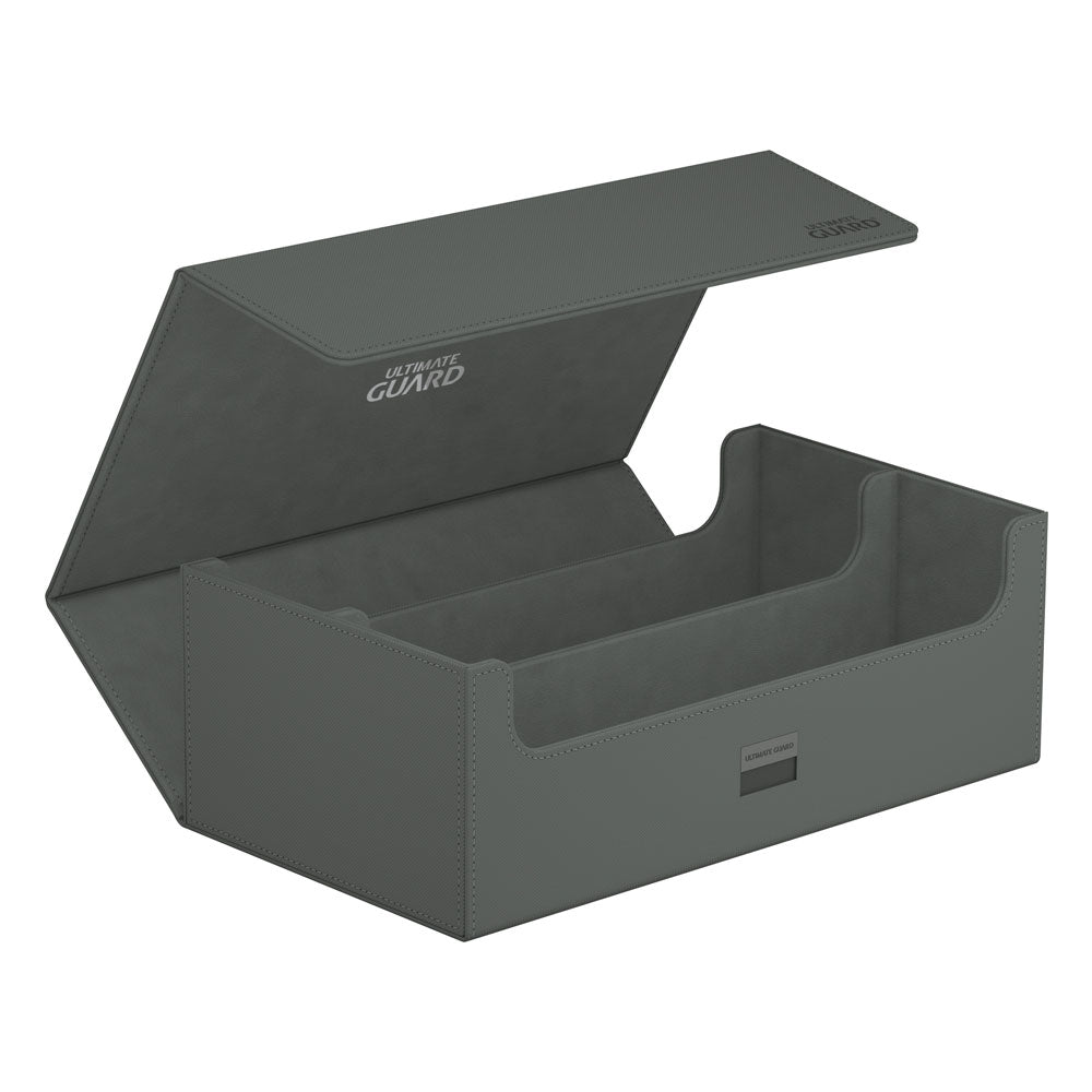 Ultimate Guard Arkhive 800+ XenoSkin Grau, offene Kartenbox für 800+ double-sleeved Karten, zwei Fächer.