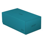 Petrolblaue Ultimate Guard Arkhive 800+ XenoSkin Box für über 800 Karten, ideal für Kartensammler.