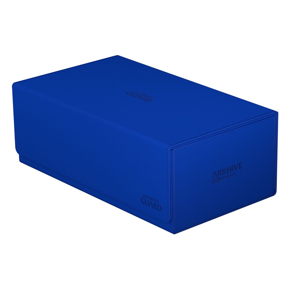 Blaue Ultimate Guard Arkhive 800+ XenoSkin Box für 800+ Karten, ideal für Sammler.