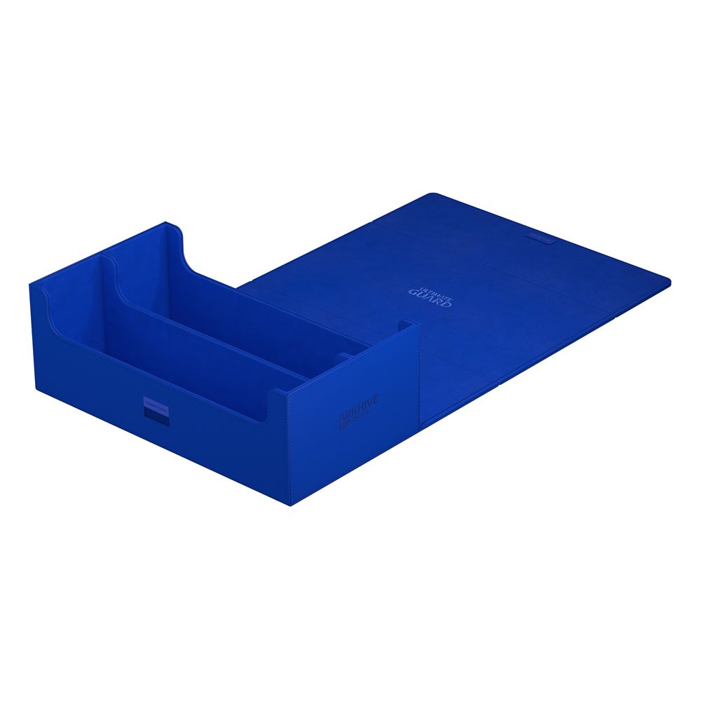 Blaue Ultimate Guard Arkhive 800+ XenoSkin Box, offen, für über 800 Karten.