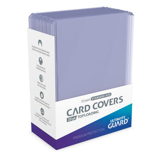 Ultimate Guard Card Covers 35 pt Toploading, transparent, 25er-Pack, für Kartenschutz und Versand.