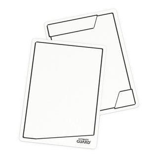 Ultimate Guard Multi Tokens 25er-Pack, weiße Karten mit schwarzen Rändern, ideal für Notizen oder Spielmarkierungen.