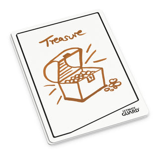 Ultimate Guard Multi Tokens Karte mit gezeichneter Schatztruhe und "Treasure" Schriftzug.