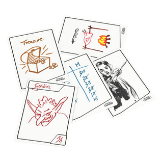Ultimate Guard Multi Tokens, 25er-Pack, mit handgezeichneten Symbolen und Notizen, ideal für Kartenspiele.