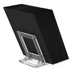 Ultimate Guard Slider Stands, 5 Stück, aus klarem Plastik, präsentiert schwarze Karten.