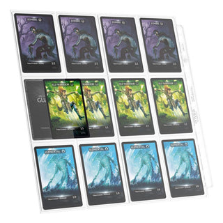 Ultimate Guard 24-Pocket QuadRow Seiten mit Karten, doppelseitig, transparent, 11er-Lochung, 10er-Pack.