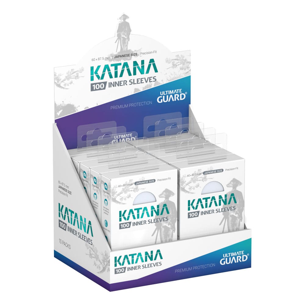 Ultimate Guard Katana Inner Sleeves Japanese Size Transparent – Ultimate Guard Katana Inner Sleeves für japanische Karten, transparent, 100 Stück, optimaler Schutz für TCGs wie Yu‑Gi‑Oh!.