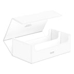 Ultimate Guard Arkhive 800+ XenoSkin Weiß, offene Kartenbox für 800+ Karten, seitliche Ansicht.