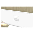 Weiße Ultimate Guard Arkhive 800+ Box, gefüllt mit Karten, zeigt XenoSkin-Oberfläche und Logo.