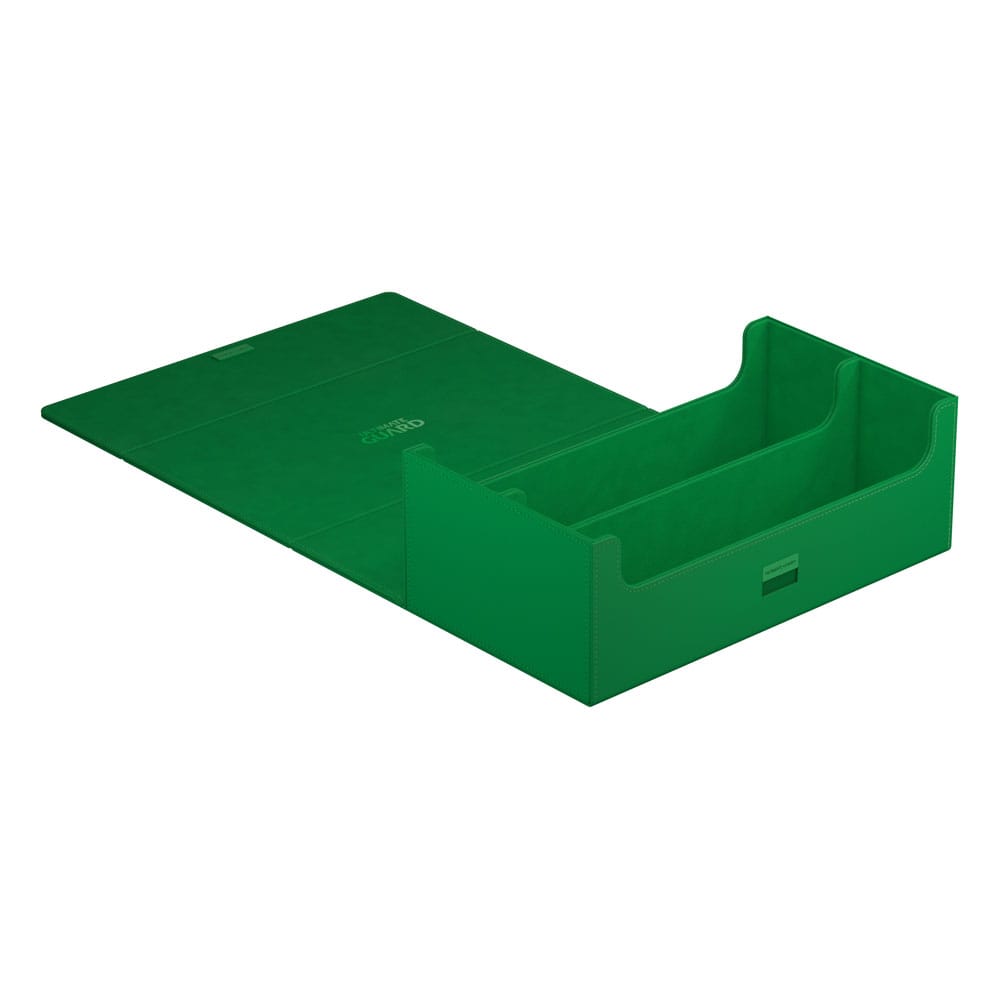 Grüne Ultimate Guard Arkhive 800+ XenoSkin Box, offen, für 800+ Karten.