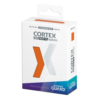 Ultimate Guard Cortex Sleeves, Standardgröße, Matt-Orange, 100 Stück, Verpackung.