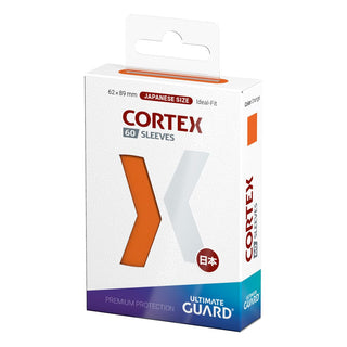 Ultimate Guard Cortex Sleeves, 60 Stück, japanische Größe, orange, Verpackung.