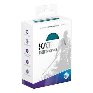 Ultimate Guard Katana Sleeves Verpackung, Standardgröße, 100 Stück, mit Samurai-Design.