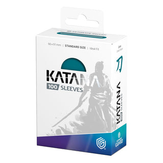 Ultimate Guard Katana Sleeves Standardgröße, 100er Packung, Design Great Wave, Schachtelansicht.