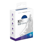 Ultimate Guard Katana Sleeves, 100er Pack, Standardgröße, blau, Verpackung mit Samurai-Design.