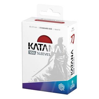 Ultimate Guard Katana Sleeves Standardgröße Rising Sun, 100er Packung, Samurai-Design, Kartenhüllen.