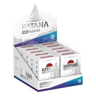 Ultimate Guard Katana Sleeves, Standardgröße, 100er Pack, Rising Sun Design, in Displaybox.