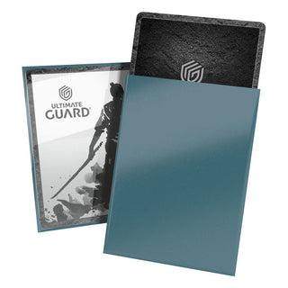 Ultimate Guard Katana Sleeves Mountain Haze, 100 Kartenhüllen, blau, mit Samurai-Design.