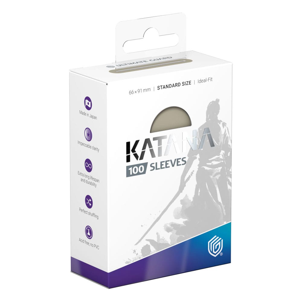 Verpackung der Ultimate Guard Katana Sleeves Standardgröße, 100 Stück, Autumn Moon Design.
