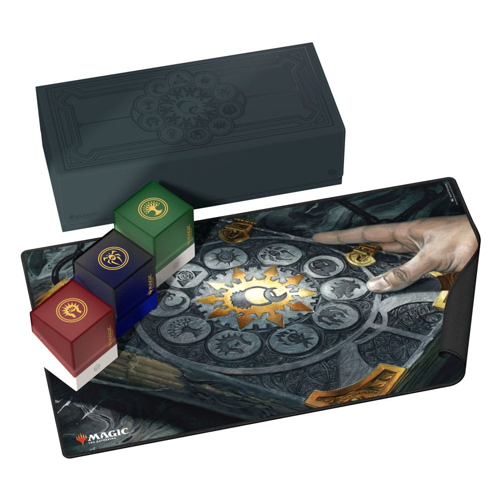 Ultimate Guard Arkhive 1000+ Xenoskin "Guild Summit" mit Magic: The Gathering-Motiven und Deck-Boxen.