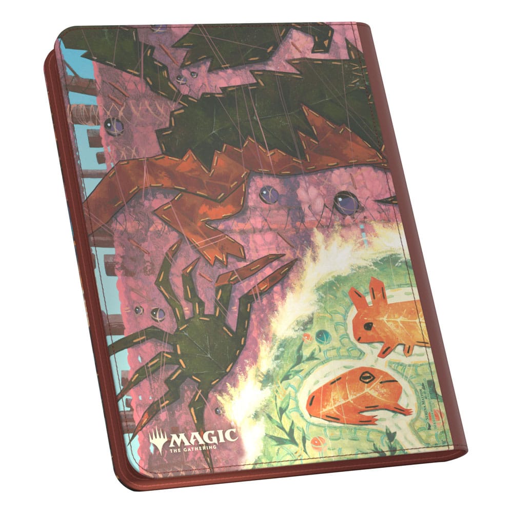 Ultimate Guard Zipfolio 360 Xenoskin mit Magic: The Gathering Bloomburrow-Design, bunte Tierillustrationen.