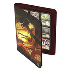 Ultimate Guard Zipfolio 360 Xenoskin mit Magic: The Gathering Bloomburrow-Design, geöffnet mit Karten.