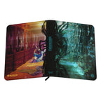 Ultimate Guard Zipfolio 360 Xenoskin mit gruseligem Duskmourn-Design, Magic: The Gathering, geöffnet.