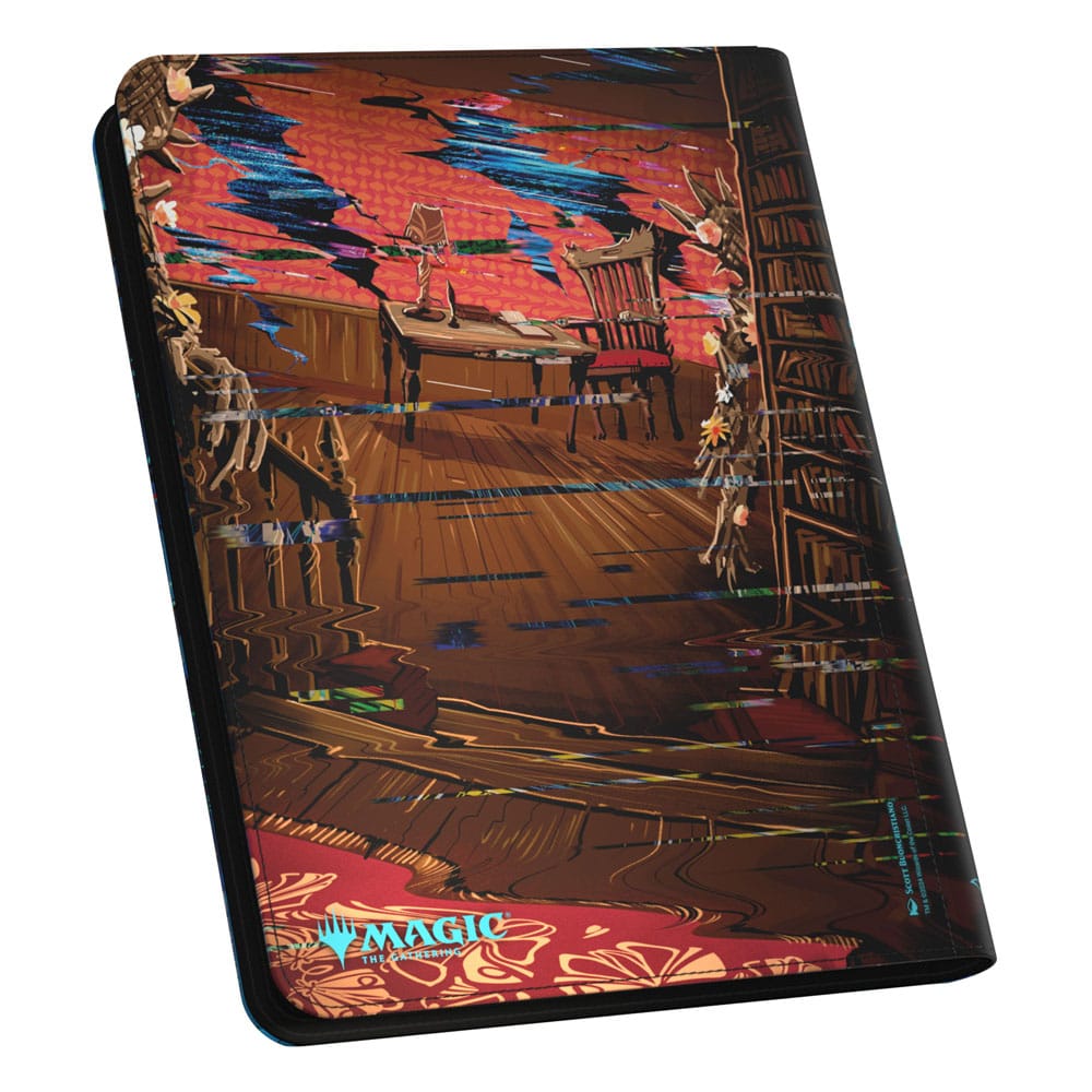 Ultimate Guard Zipfolio 360 Xenoskin mit gruseligem "Duskmourn: House of Horror"-Design für Magic: The Gathering.