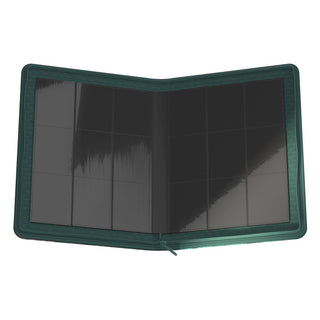 Offenes Ultimate Guard Zipfolio 360 Xenoskin mit leeren Kartenfächern, geeignet für Magic: The Gathering.
