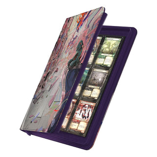 Ultimate Guard Zipfolio 360 Xenoskin für Magic: The Gathering, geöffnet mit Karten, gruseliges Design auf dem Cover.