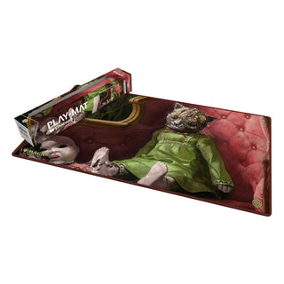 Magic: The Gathering Play-Mat "Duskmourn: House of Horror" mit unheimlicher Puppe, 61x35cm, von Ultimate Guard.