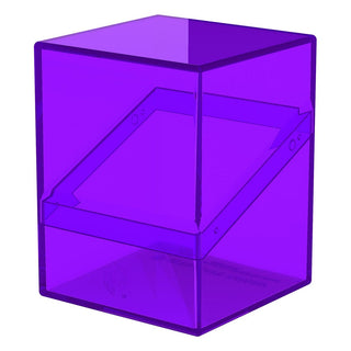 Ultimate Guard Boulder 100+ Clear Amethyst, transparente lila Deck-Box für Kartenaufbewahrung.