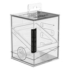 Transparente Ultimate Guard Boulder 100+ Deck-Box, zeigt Karteninhalt, robustes Design.