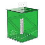 Ultimate Guard Boulder 100+ Clear Deck-Box, transparent, smaragdgrün, für Kartenaufbewahrung.