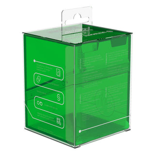 Ultimate Guard Boulder 100+ Clear Deck Box in Emerald, transparent, für Kartensammlung.