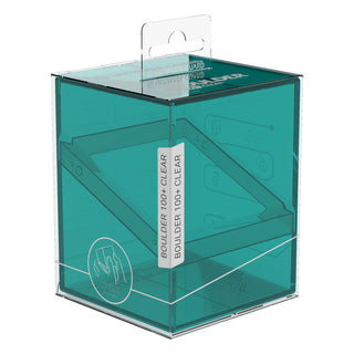 Ultimate Guard Boulder 100+ Clear Malachite Deck-Box, transparent, für Kartenaufbewahrung.