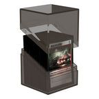 Ultimate Guard Boulder 100+ Clear Onyx Deck-Box mit Karten, transparentes Design.