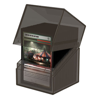 Ultimate Guard Boulder 100+ Clear Onyx Deck-Box mit Karten, transparent.