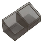 Ultimate Guard Boulder 100+ Clear Onyx, transparente Deck-Box, geöffnet, zeigt Innenraum.