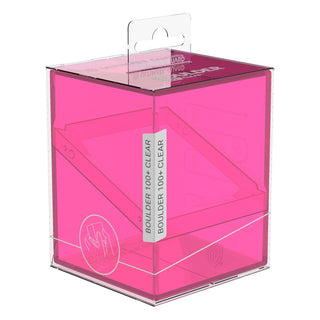 Ultimate Guard Boulder 100+ Clear Rhodonite Deck-Box, transparent, für Kartensammlung.