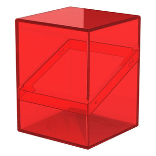 Transparente rote Kartenbox Ultimate Guard Boulder 100+ Clear Ruby.