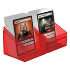 Ultimate Guard Boulder 100+ Clear in Ruby: stabile Deck-Box für bis zu 100 Karten, transparentes Design für optimale Sicht.