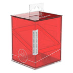 Ultimate Guard Boulder 100+ Clear Ruby Deck-Box, transparent, für Kartenaufbewahrung.