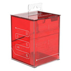 Ultimate Guard Boulder 100+ Clear Ruby Deck-Box, transparent, rote Kartenbox.