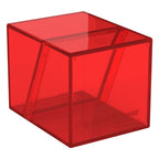 Transparente rote Ultimate Guard Boulder 100+ Deck-Box für Karten.