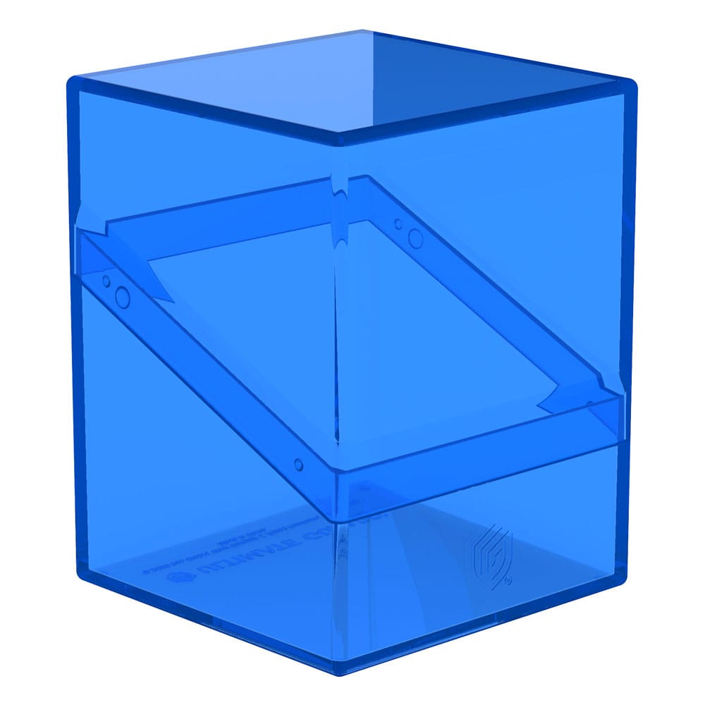 Ultimate Guard Boulder 100+ Clear in Sapphire, stabile Deck-Box für bis zu 100 Karten, transparentes Design, sicherer Vers...