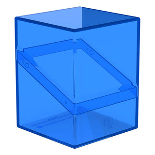 Ultimate Guard Boulder 100+ Clear in Sapphire, stabile Deck-Box für bis zu 100 Karten, transparentes Design, sicherer Vers...