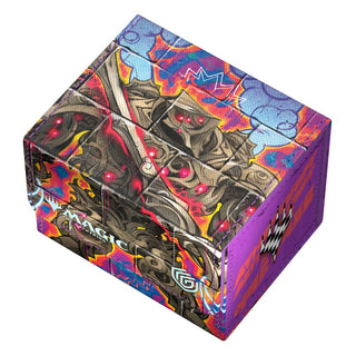 Ultimate Guard Sidewinder 100+ Xenoskin Deck-Box, buntes "Aetherdrift" Design, für Magic: The Gathering Karten.