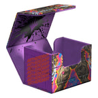 Ultimate Guard Sidewinder 100+ Xenoskin Deck-Box, buntes Design, geöffnet, für Magic: The Gathering Karten.
