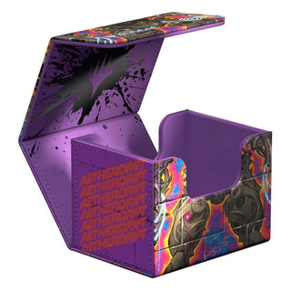 Ultimate Guard Sidewinder 100+ Xenoskin Deck-Box, buntes Design, geöffnet, für Magic: The Gathering Karten.